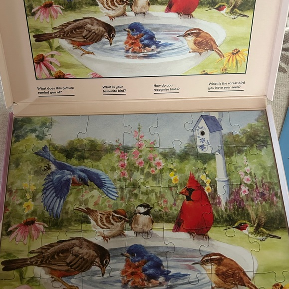 Relish Puzzle Large Pieces For Seniors- Dementia Product 35 Piece Bathing Birds - Picture 4 of 13